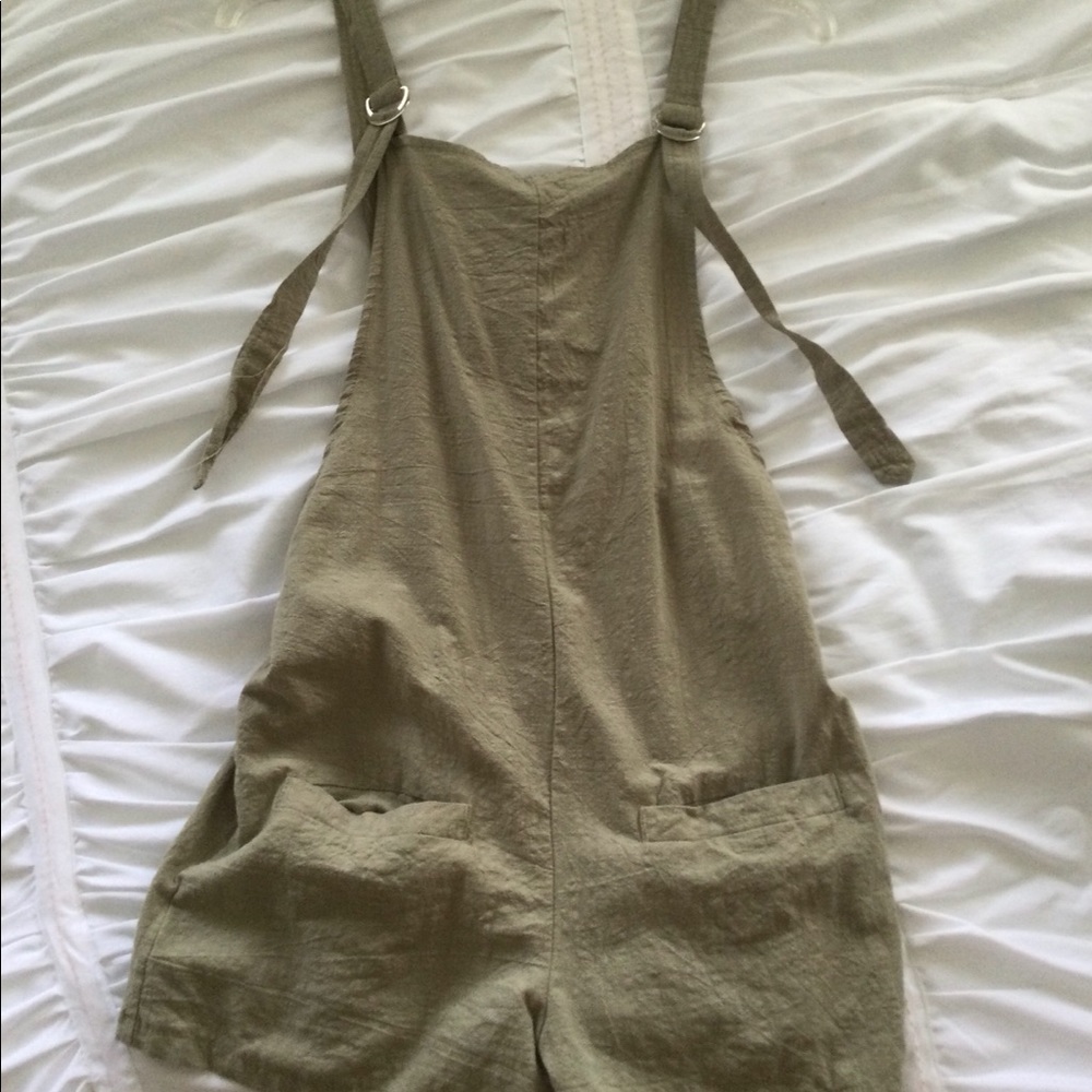 Sage green overall/ jumpsuit